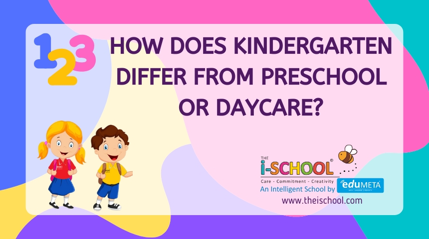 HOW DOES KINDERGARTEN DIFFER FROM PRESCHOOL OR DAYCARE