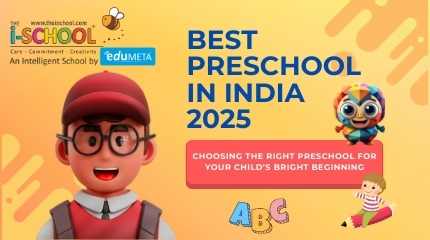 3D animated preschool teacher and mascot with playful learning elements showcasing the theme Best Preschool in India 2025