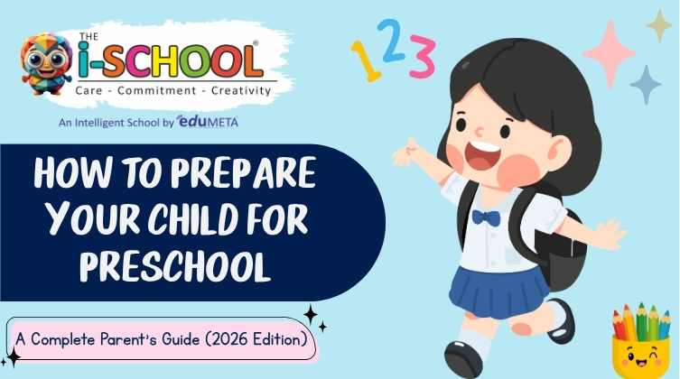 Happy preschool child with school bag illustrating tips on how to prepare your child for preschool