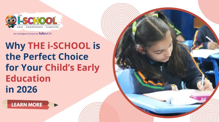 Young girl studying in classroom at The i-School, highlighting early education learning environment in 2026