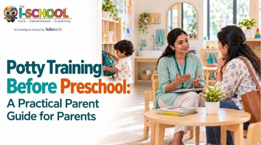 Potty training before preschool – a practical parent guide by THE i-SCHOOL.